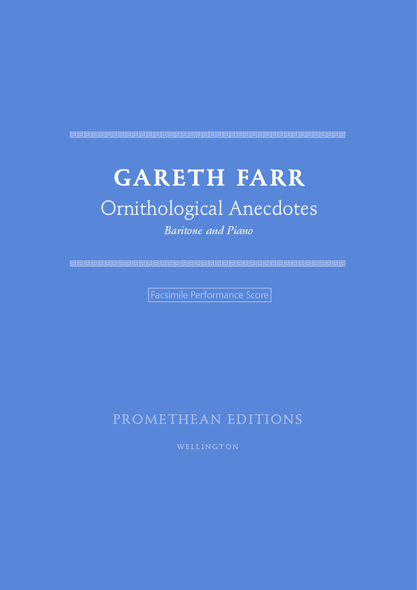 Ornithological Anecdotes