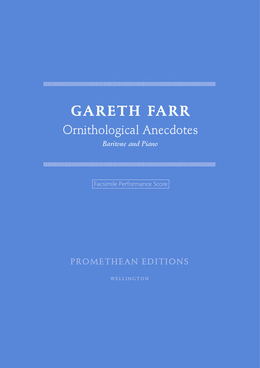 Ornithological Anecdotes