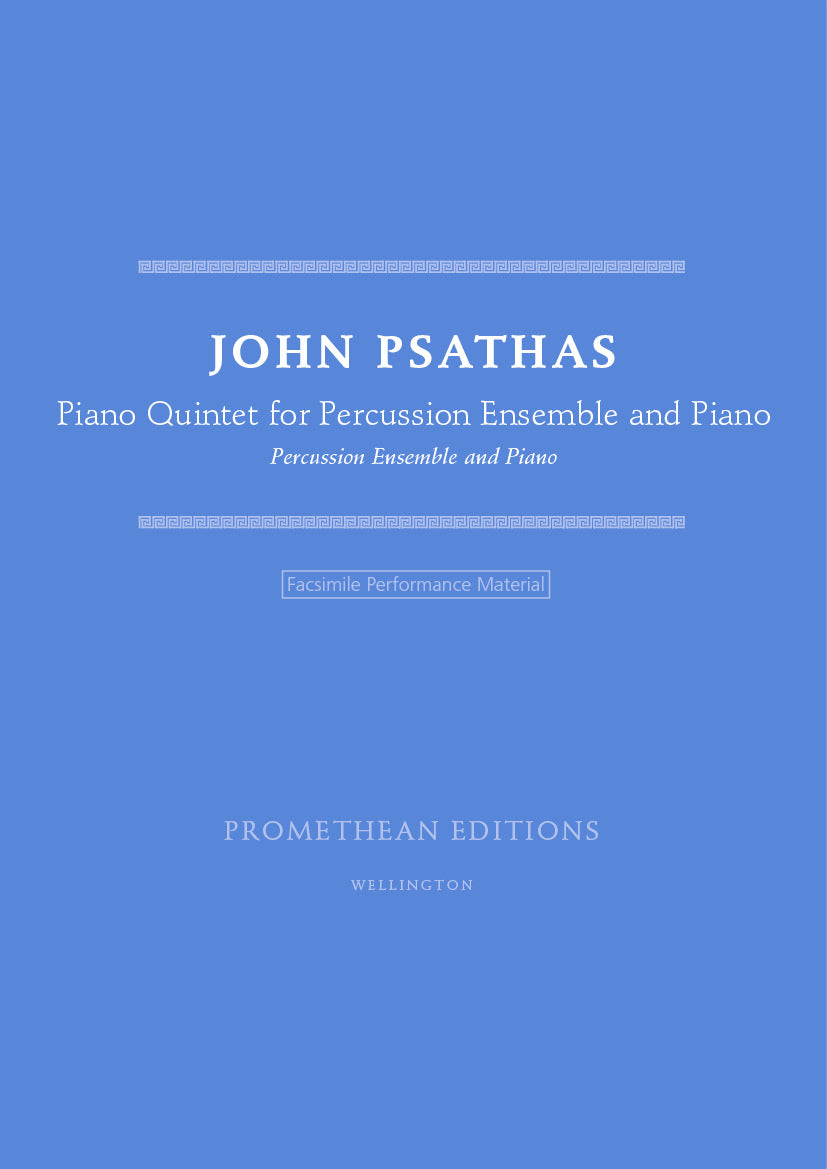 Piano Quintet for Percussion Ensemble and Piano