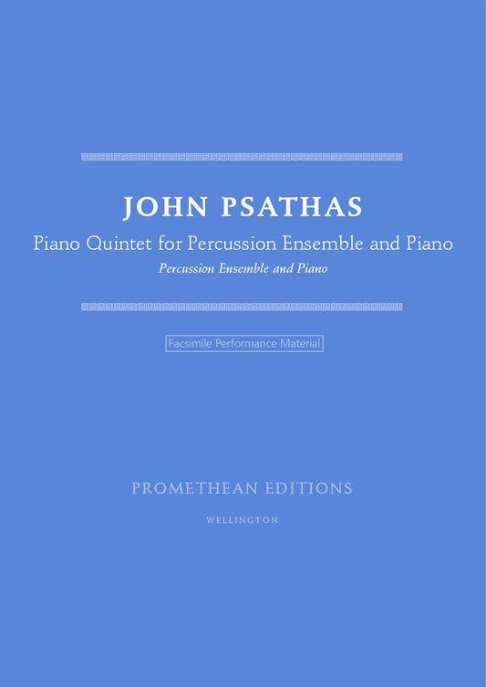 Piano Quintet for Percussion Ensemble and Piano