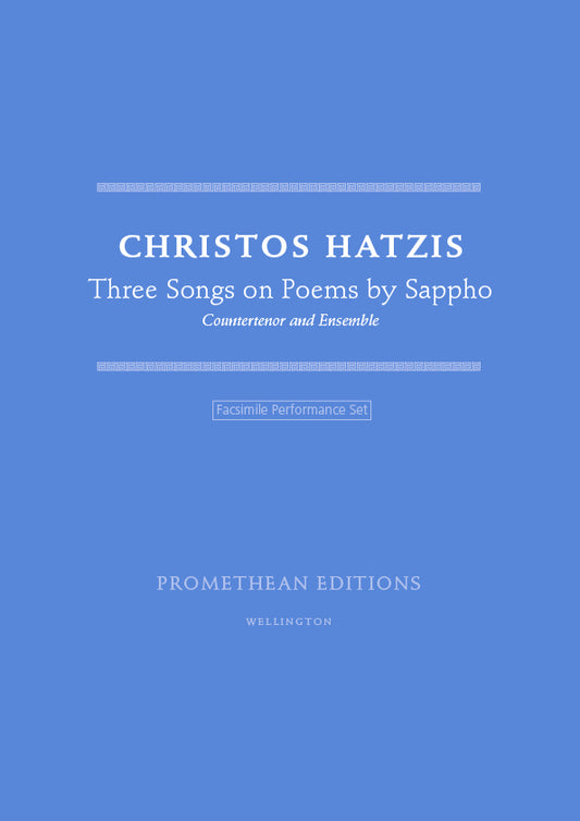 Three Songs on Poems by Sappho