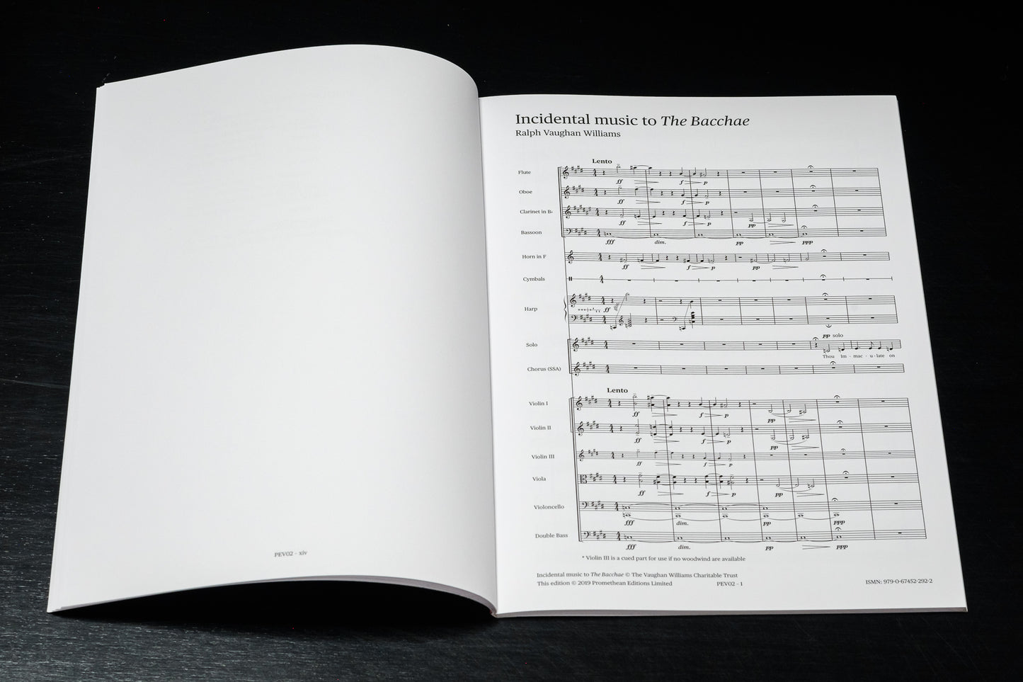 Incidental music to The Bacchae